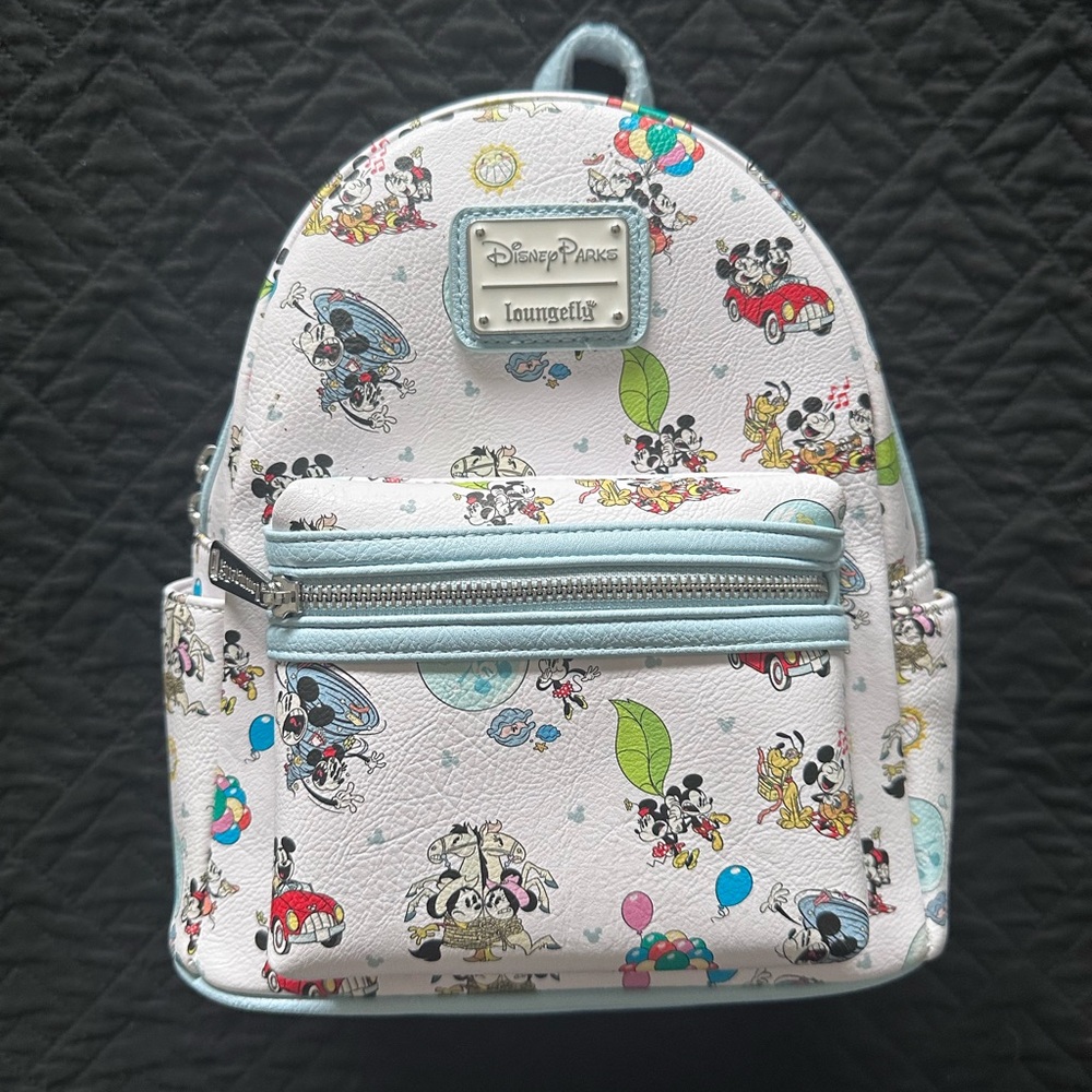 Loungefly Disney Parks Mickey & Minnie's Runaway Railway Mini Backpack